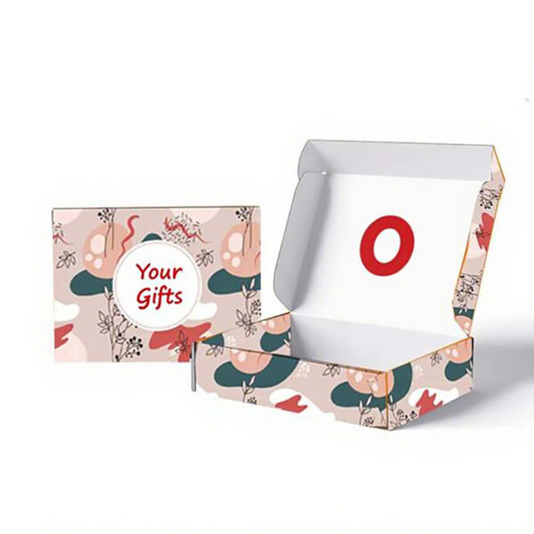 Colorful Pckaging Box Colorful Packaging Box with Handle Mailer Foldable Printable Clothes ...